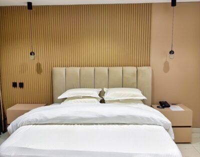 1 Bedroom Apartment in Wuye with 24/7 A.C, Lounge & Bar