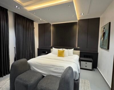 Single room in Asokoro with 24/7 A.C, Gym, & Pool