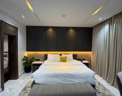 Single room in Asokoro with 24/7 A.C, Pool, & Gym *2