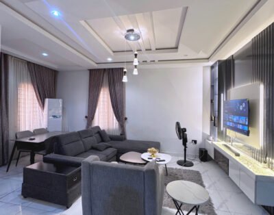 1 Bedroom apartment with 24/7 Bedroom A.C, Ps5 and Sound bar in Katampe